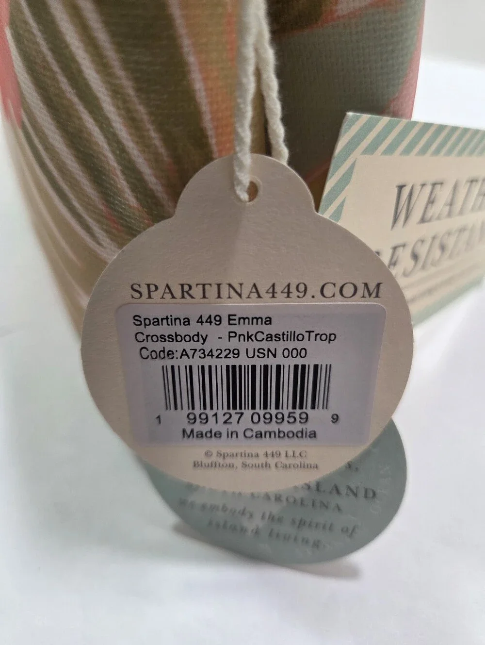 Spartina 449 Emma Crossbody Clutch Castillo Tropical NWT